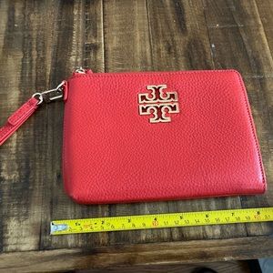 Tory Burch red Clutch purse